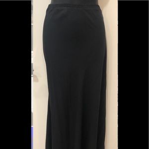 NU Harari silk black long skirt Sz XL